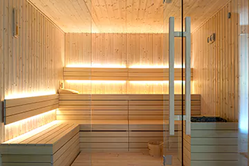Modern Sauna Setup in Wasaga Beach, Ontario