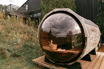 panoramic view sauna in Wasaga Beach, ON