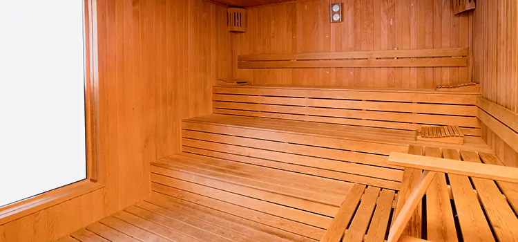 Custom Hemlock Wood Sauna Construction in Wasaga Beach, Ontario