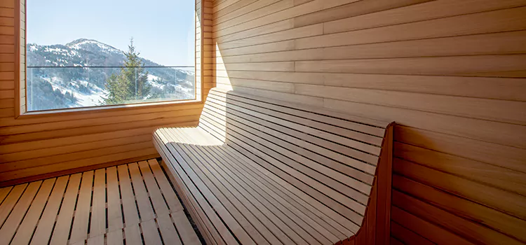 Luxury Pine Wood Sauna Restoration and Refurbishment in Wasaga Beach, ON