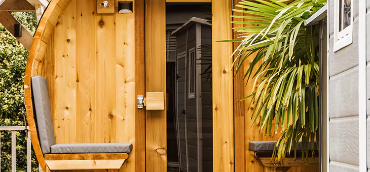 Wood-fired Outdoor Residential Sauna Installation in Wasaga Beach, Ontario