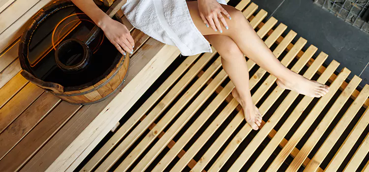 Composite Sauna Deck Installation in Wasaga Beach, ON