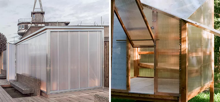 Transparent Wall Sauna in Wasaga Beach, ON